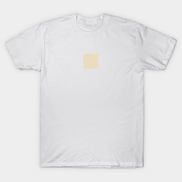 Minimalist pale beige cream color decor T-Shirt by Merch ArtsJet